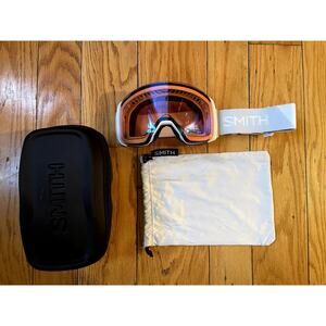 Smith 4D Mag Goggles - White Vapor w/ Rose Flash Lens